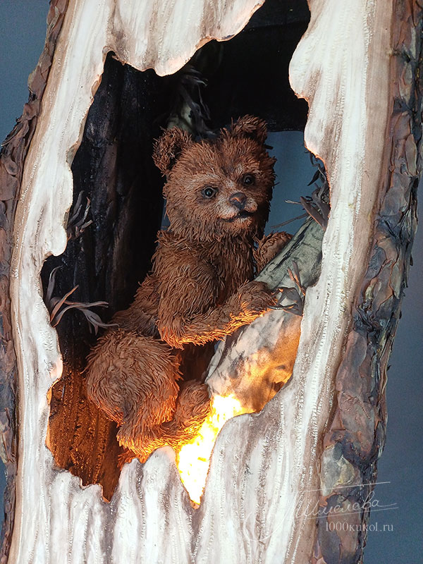 мастер-класс Медвежонок на дереве фом-арт